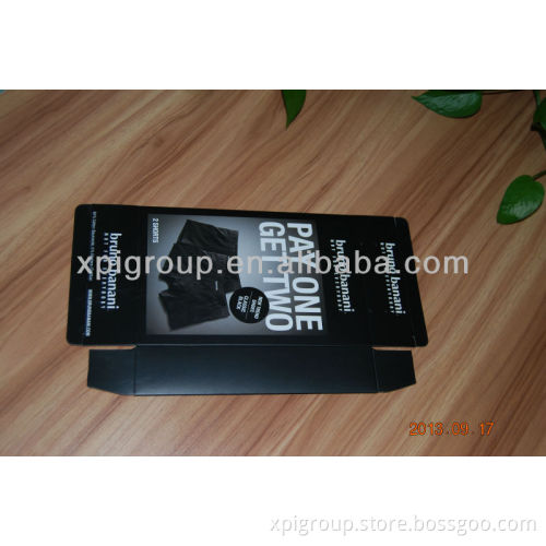 Black Card Box with PVC window